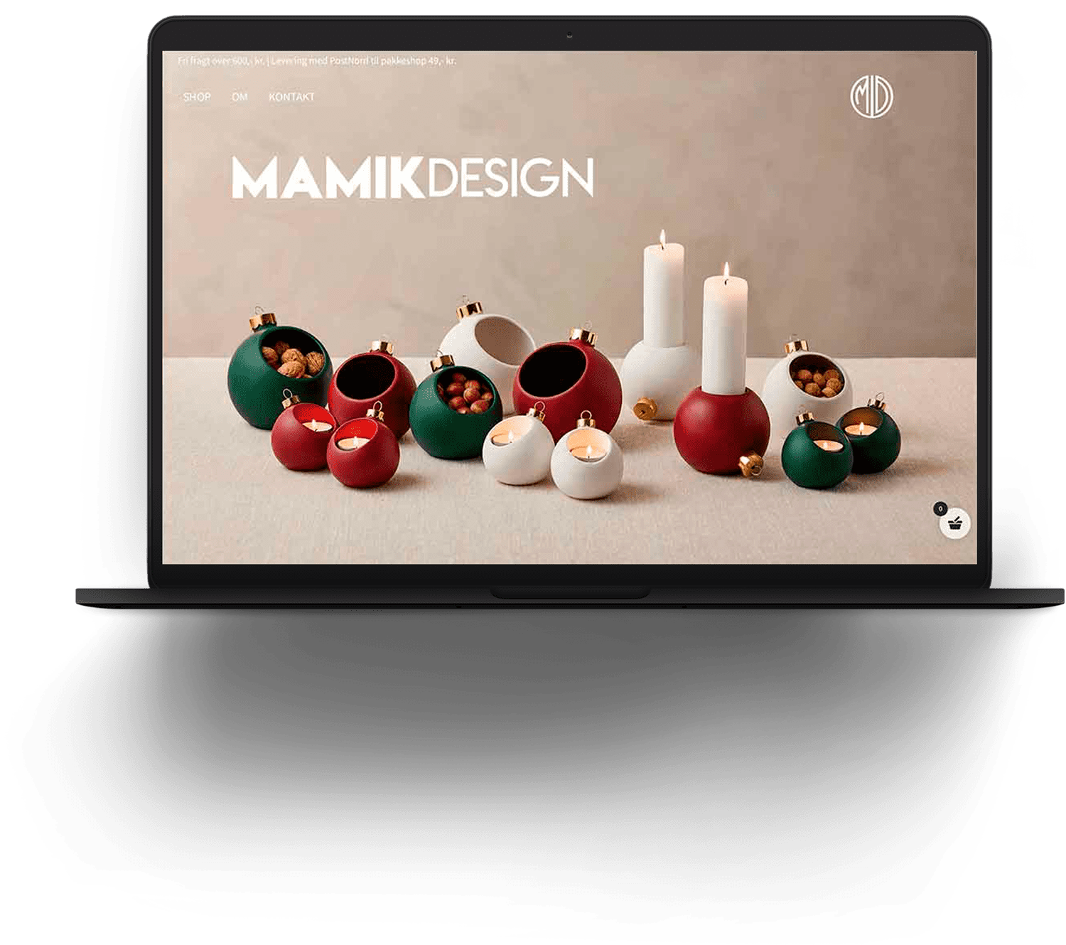 Eksempel p&aring; hjemmeside udviklet af by lyth