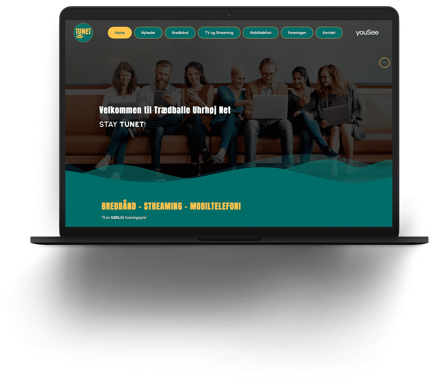 Webdesign til Tunet udviklet af by lyth